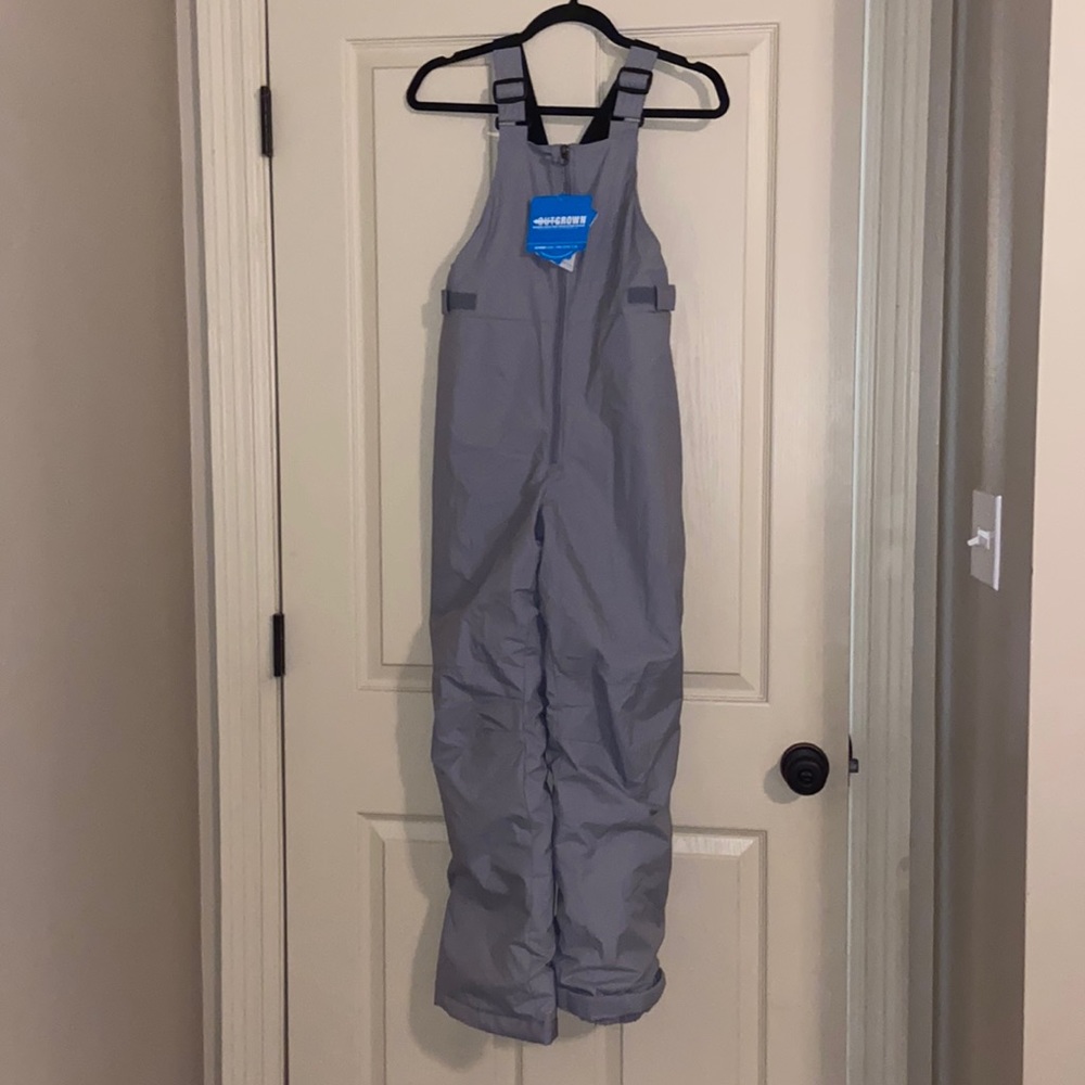 NWT Columbia Youth LG Snowslope Bib- Gray